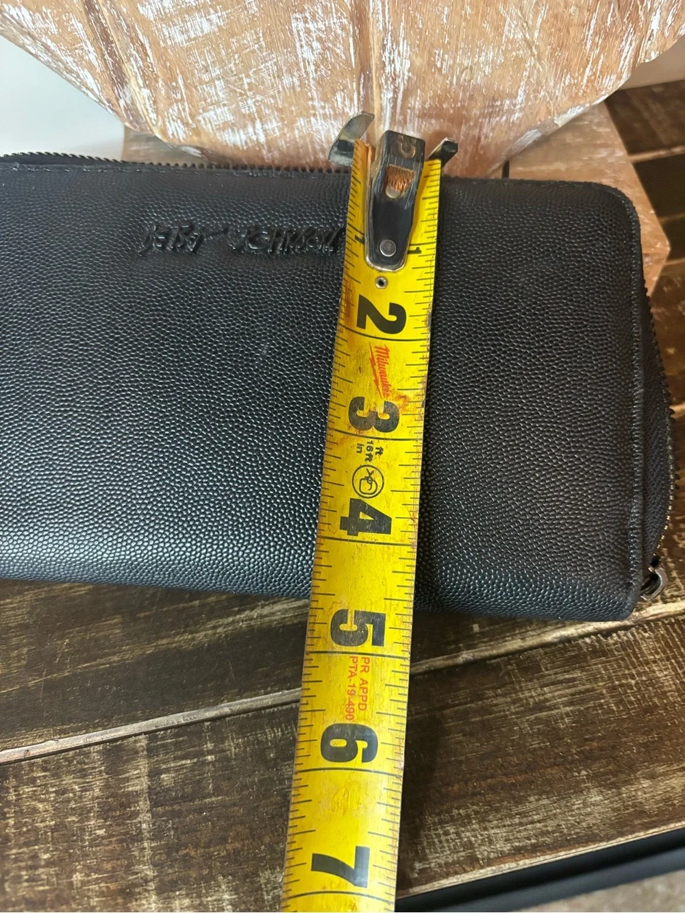 Betsey Johnson Black Zip-Around Wallet